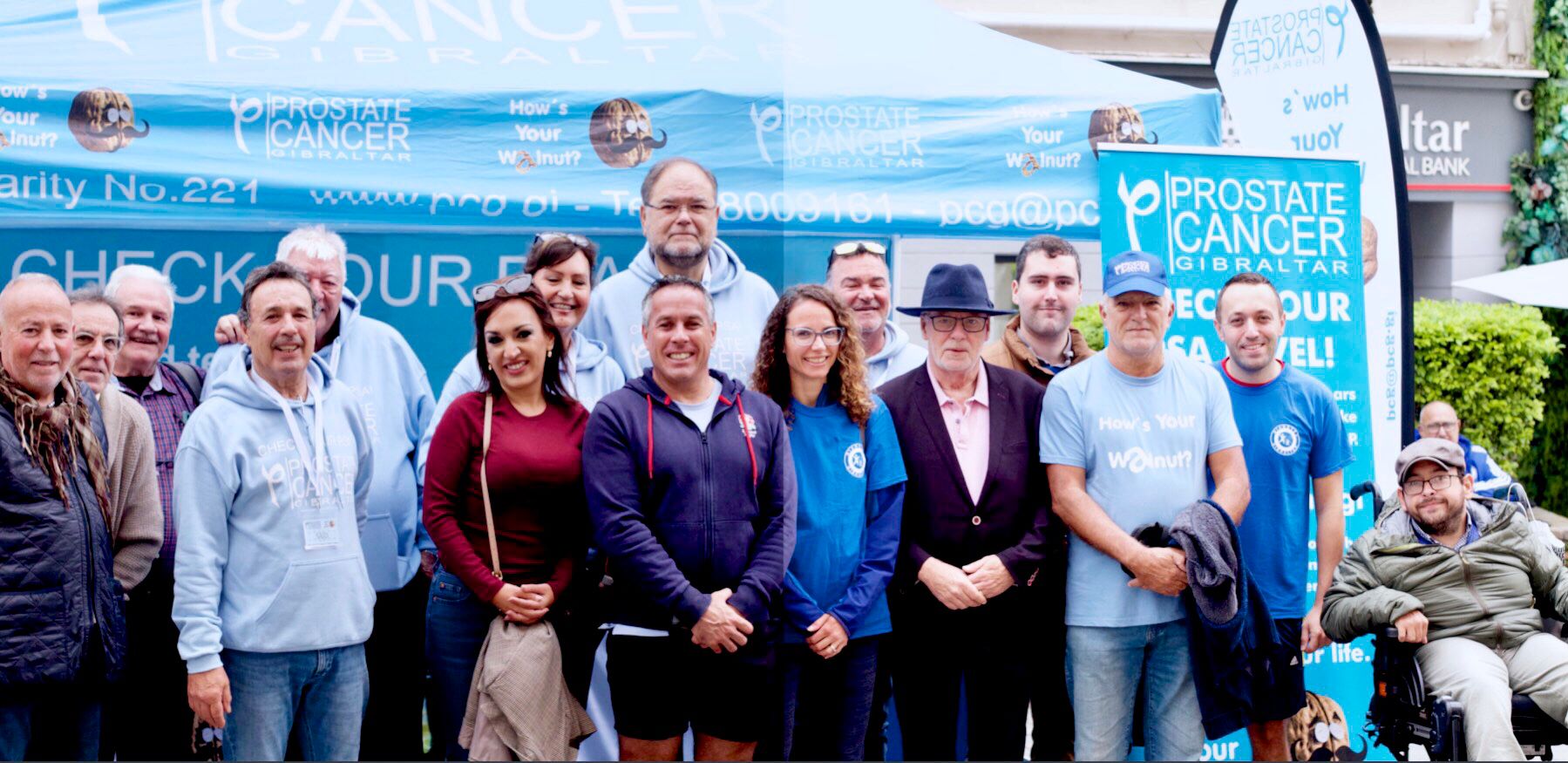 Community fundraising support for Prostate Cancer Gibraltar