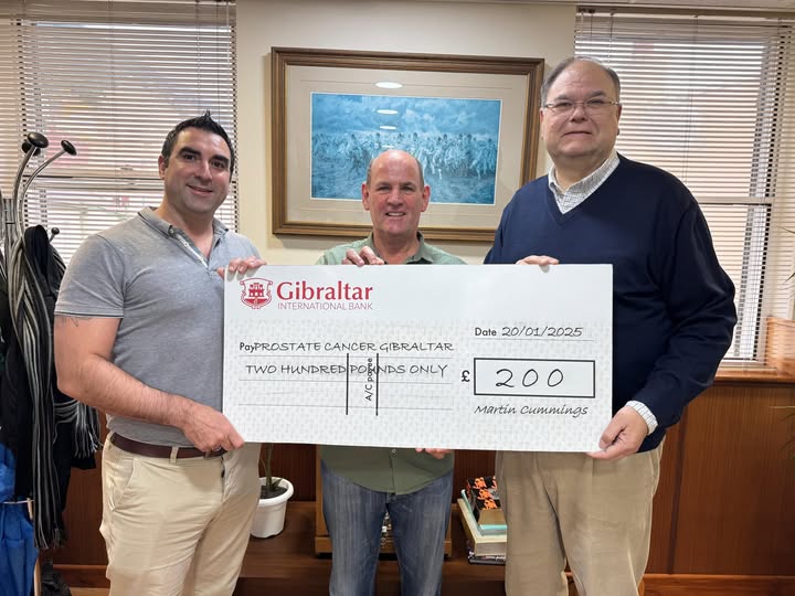 Community donation presentation Gibraltar