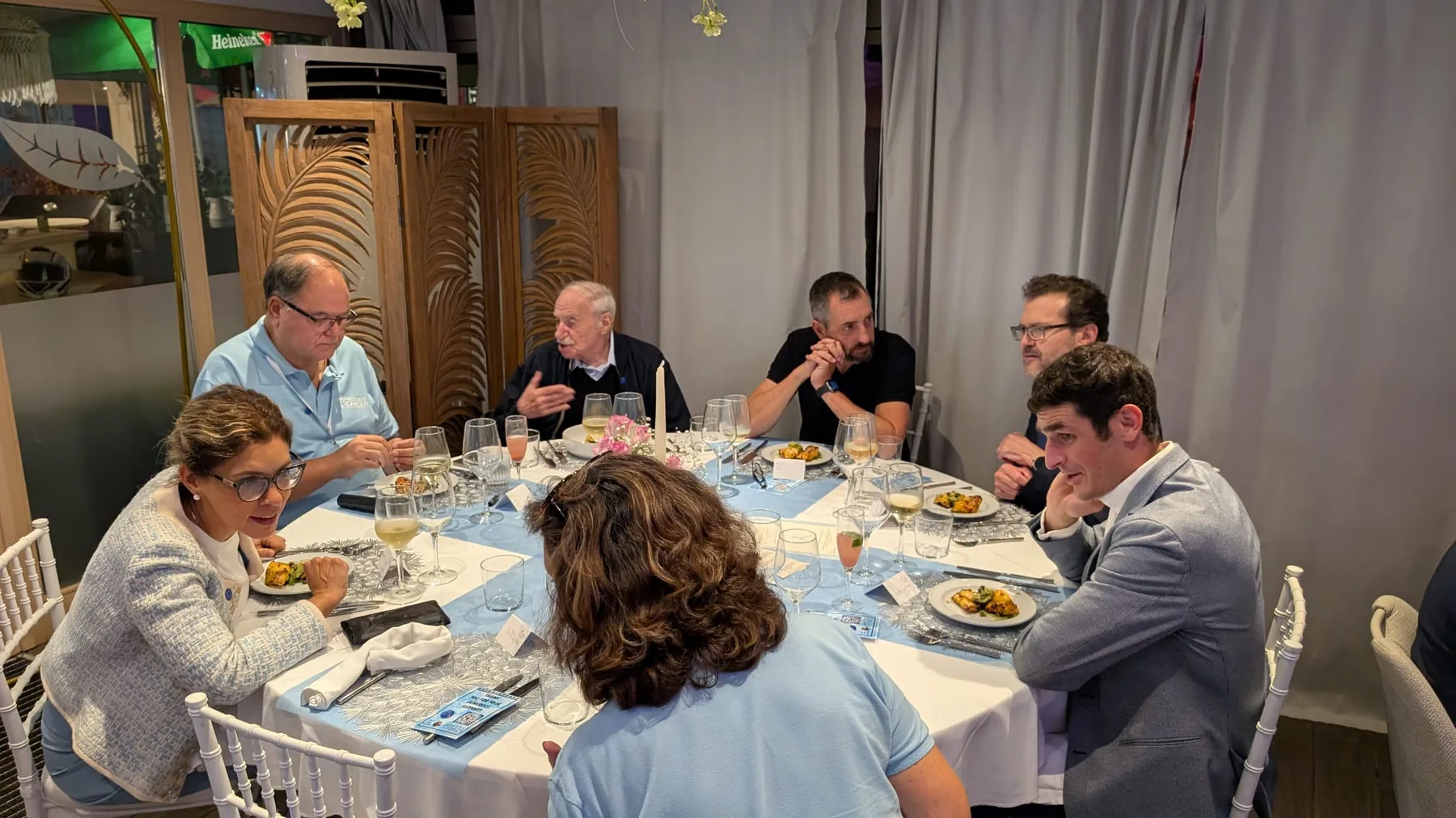 Guests attending the Prostate Cancer Gibraltar charity dinner at Little Bay