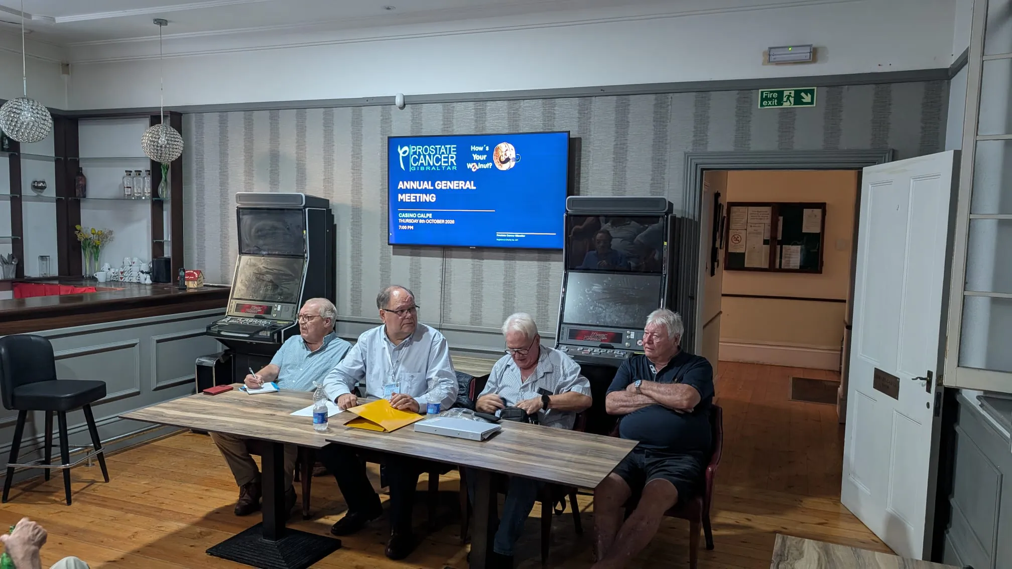 Prostate Cancer Gibraltar Committee members at the October 2026 Annual General Meeting